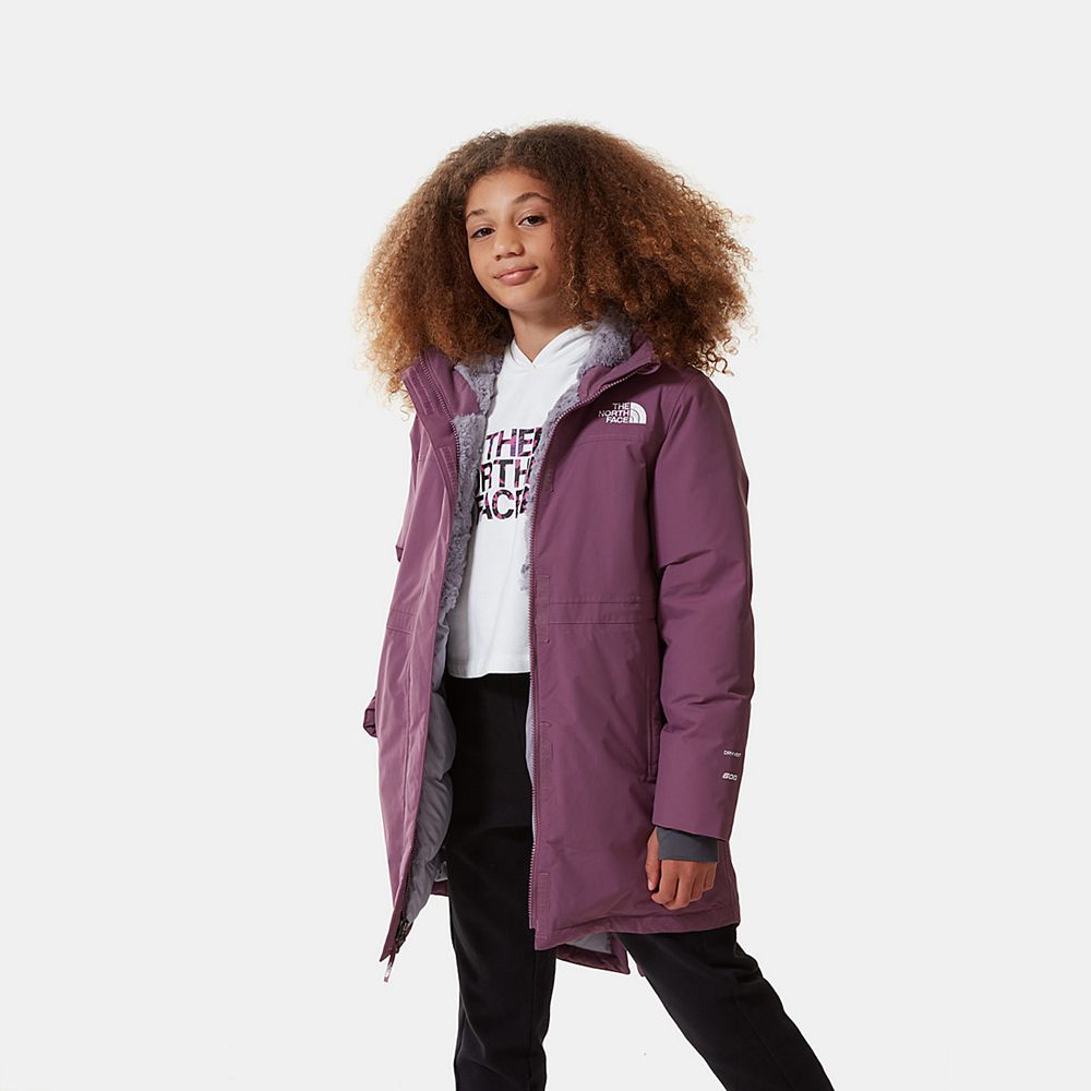 The North Face Parka Girls Australia - The North Face Arctic Swirl Purple (UZM-327801)